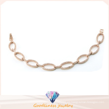 Joyería de moda para las mujeres pulsera de plata rosa de oro plateado brazaletes joyas de plata esterlina para la señora Bt6601